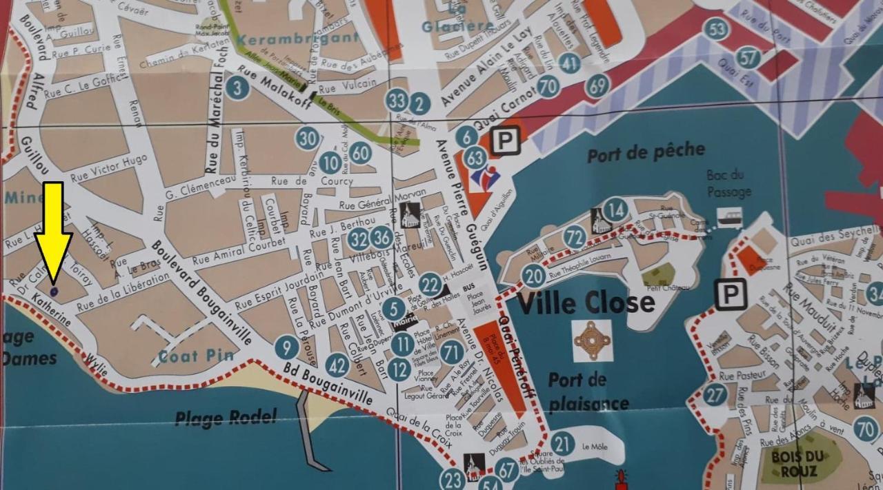Studio Face A La Mer Concarneau Kültér fotó